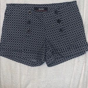 BeBop navy & white sailor shorts